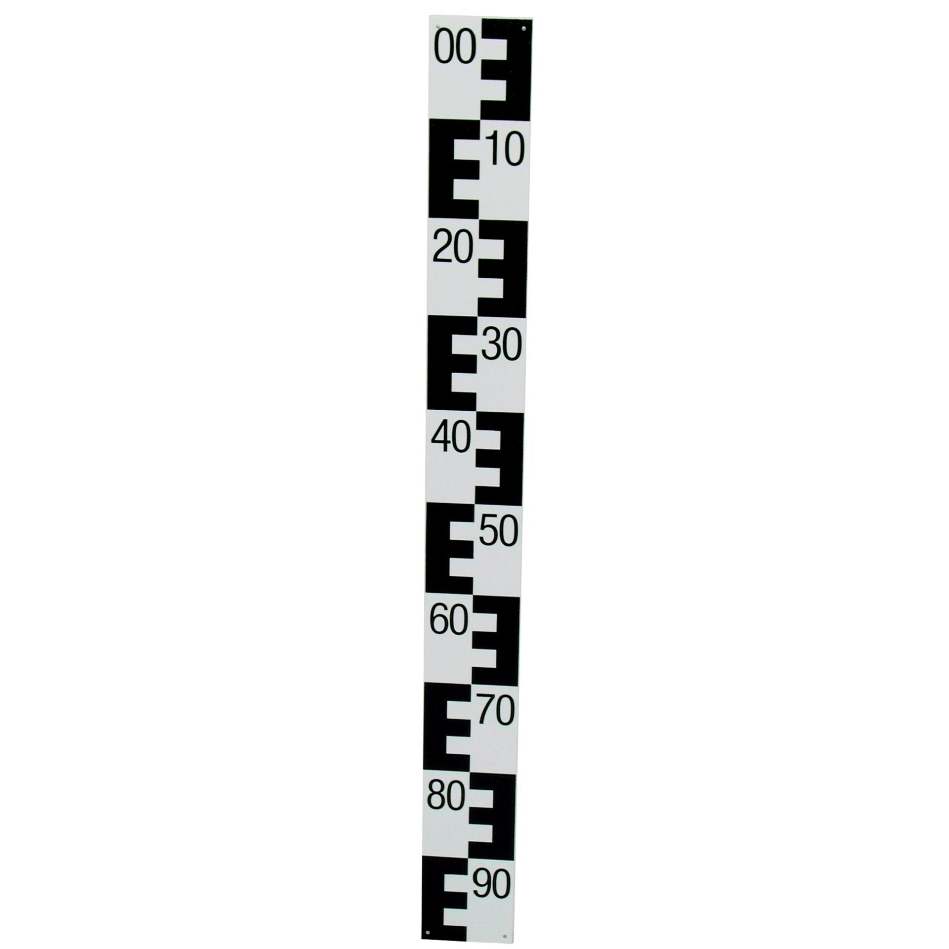 NESTLE Pegellatte, schwarz, Teilung 90-00, oben beginnend NESTLE Pegellatte, schwarz, Teilung 90-00, oben beginnend